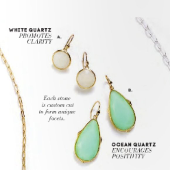 Stella & Dot | Retired Isla White Delicate Drop Dangle Earrings - Picture 7 of 10